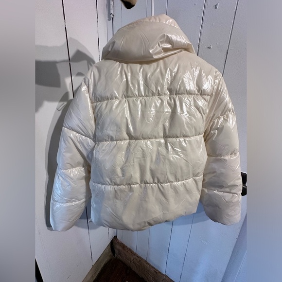 A New Day Water-Resistant Cream iridescent Puffer  Jacket - Picture 3 of 3